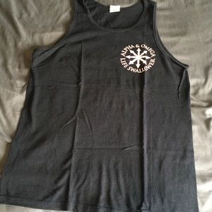 Alpha & Omega band tank top